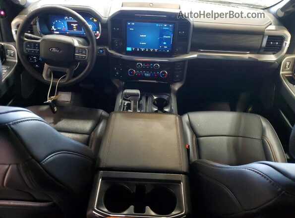 1FTFW5LD6SFA53998 2025 FORD F150 Black Widok deski rozdzielczej