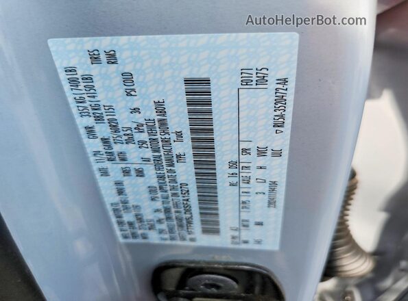 1FTFW5LD8SFA15270 2025 FORD F150 White Вид наклейки з VIN-кодом