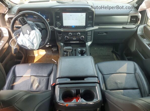 1FTFW5LDXRFB75712 2024 FORD F150 Gray Widok deski rozdzielczej
