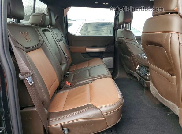 1FTFW6L81RFA05277 2024 FORD F150 Black Rear seats view