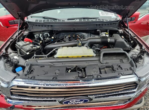 1FTFW6L82SFB22033 2025 FORD F150 Red Rear interior view