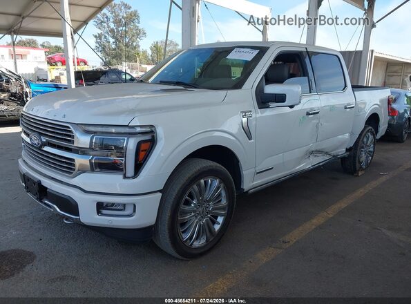 1FTFW7LD1RFB77795 2024 FORD F150 White წინა მარცხენა ხედი სამი მეოთხედიდან