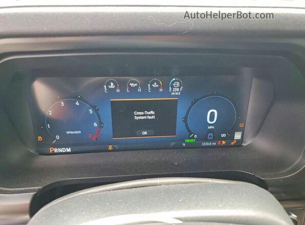 1FTFW7LD6SFC27502 2025 FORD F150 White Instrument cluster view