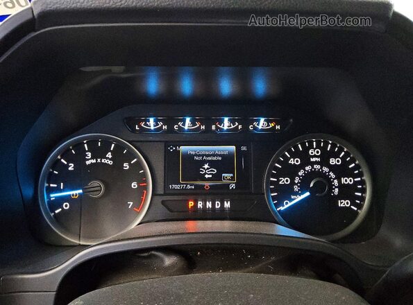 1FTFX1C47LKD35582 2020 FORD F150 White ხელსაწყოთა პანელის ხედი