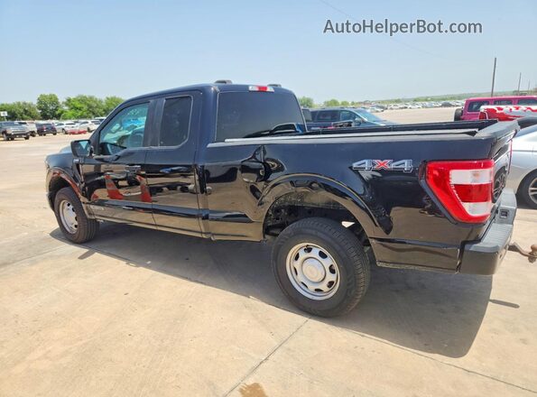 1FTFX1E13MFB67727 2021 FORD F150 Black Rear left