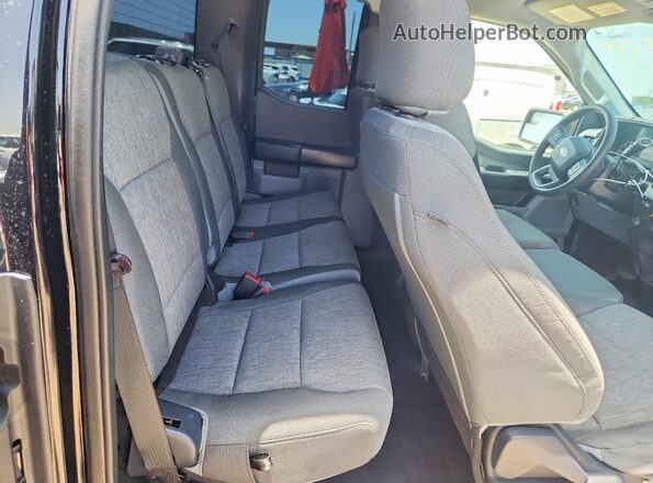 1FTFX1E13MFB67727 2021 FORD F150 Black Rear seats view