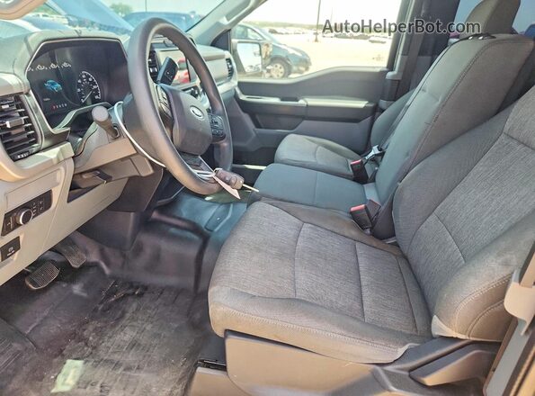 1FTFX1E13MFB67727 2021 FORD F150 Black Front interior view
