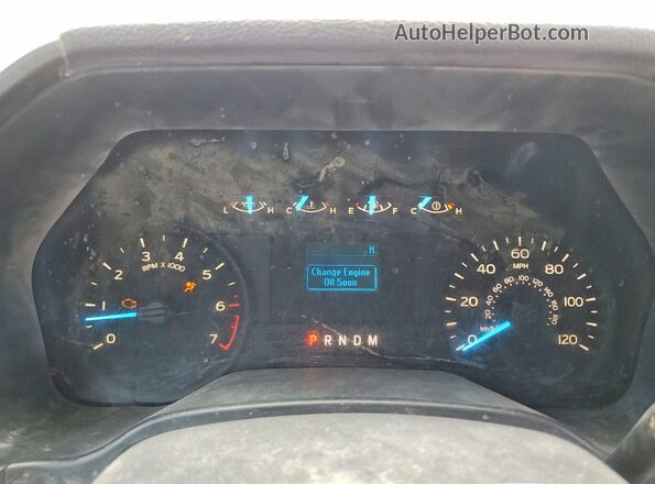 1FTFX1E48KKD06331 2019 FORD F150 White Instrument cluster view