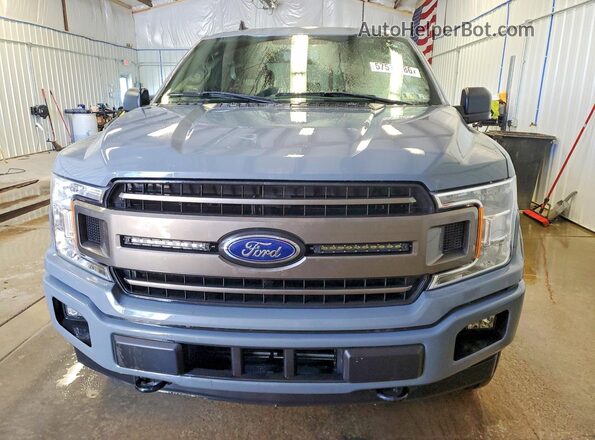 1FTFX1E49KKC66096 2019 FORD F150 Gray Вид спереду