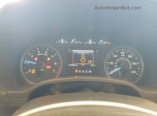 1FTFX1E49KKC66096 2019 FORD F150 Gray Вид щитка приладів