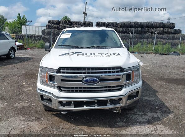 1FTFX1E52JKC43895 2018 FORD F150 White Widok zestawu wskaźników