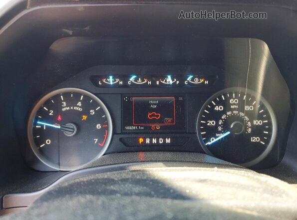 1FTFX1E52JKD44726 2018 FORD F150 Red Սարքավորումների վահանակի տեսք