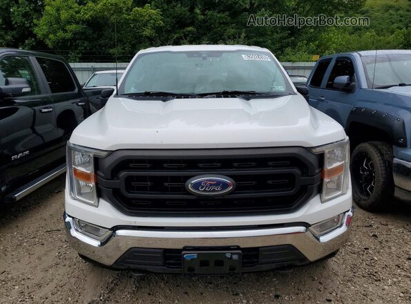1FTFX1E52MKF14166 2021 FORD F150 Белый Вид спереди