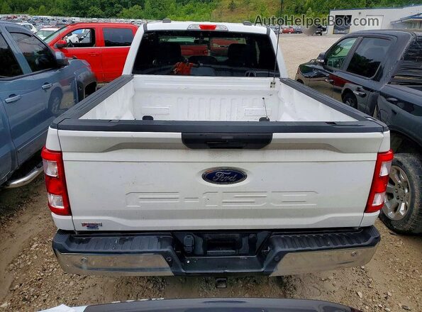 1FTFX1E52MKF14166 2021 FORD F150 Белый Вид сзади