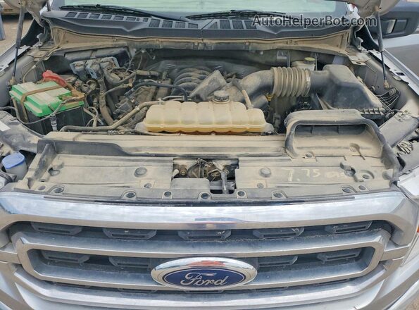 1FTFX1E52NFA15863 2022 FORD F150 Серебряный Вид задней части салона