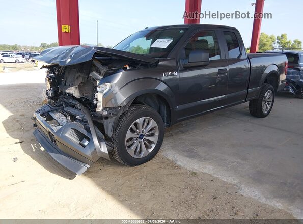 1FTFX1E53JFC28055 2018 FORD F150 Серый Передняя левая четверть