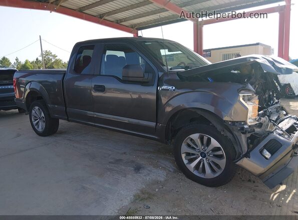 1FTFX1E53JFC28055 2018 FORD F150 Серый Вид задней части салона