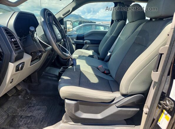 1FTFX1E53JKE05906 2018 FORD F150 Black Вид салону спереду