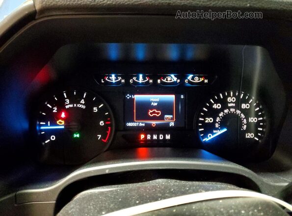 1FTFX1E54JFC51151 2018 FORD F150 Blue ხელსაწყოთა პანელის ხედი