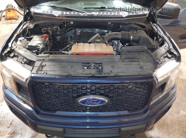 1FTFX1E54JFC51151 2018 FORD F150 Blue უკანა სალონის ხედი
