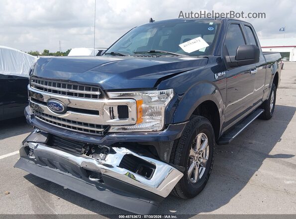 1FTFX1E55LFA05616 2020 FORD F150 Синий Передняя левая четверть