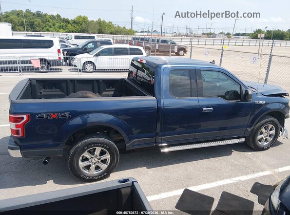 1FTFX1E55LFA05616 2020 FORD F150 Синий Вид задней части салона