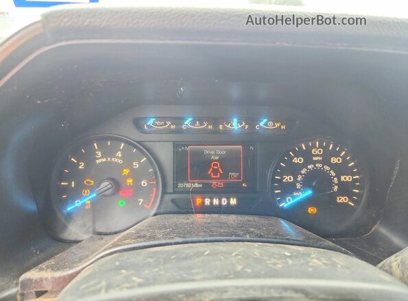 1FTFX1E56JKC23312 2018 FORD F150 White Вид панелі приладів