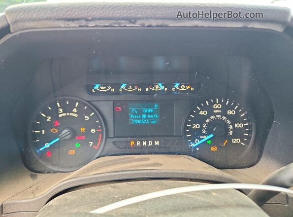 1FTFX1E57JKF15521 2018 FORD F150 White ხელსაწყოთა პანელის ხედი