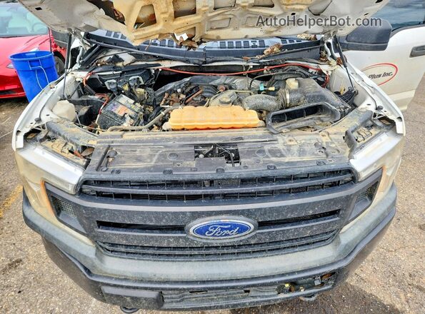 1FTFX1E57JKF15521 2018 FORD F150 White უკანა სალონის ხედი