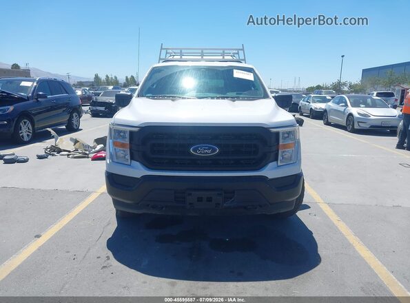 1FTFX1E58MKD85415 2021 FORD F150 White Widok wnętrza z tyłu