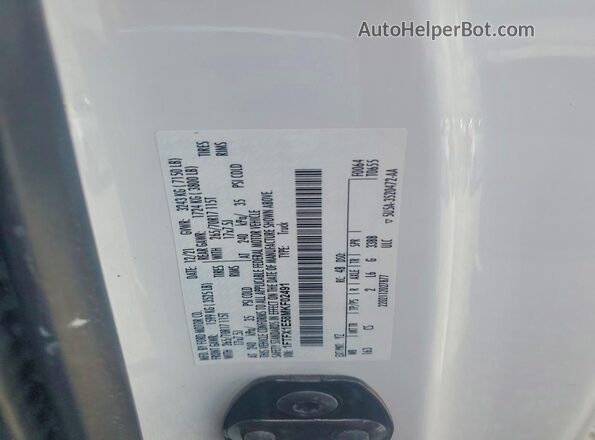 1FTFX1E58MKF02491 2021 FORD F150 Белый Вид подкапотного пространства