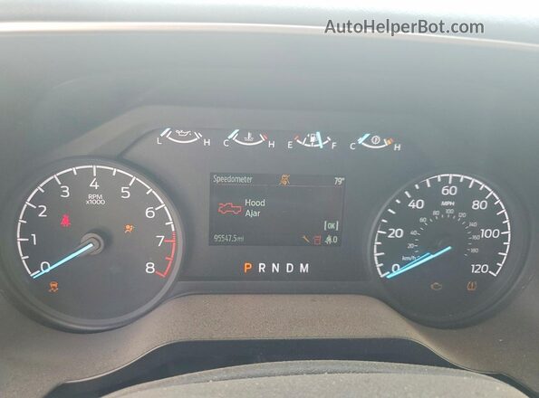 1FTFX1E58MKF02491 2021 FORD F150 Белый Вид щитка приборов