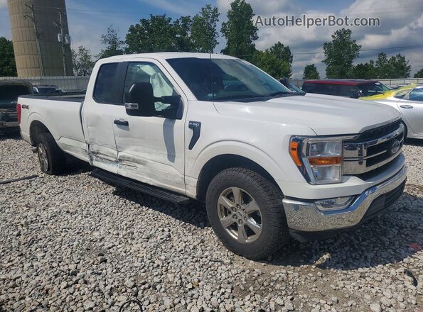 1FTFX1E58MKF02491 2021 FORD F150 Белый Передняя правая четверть