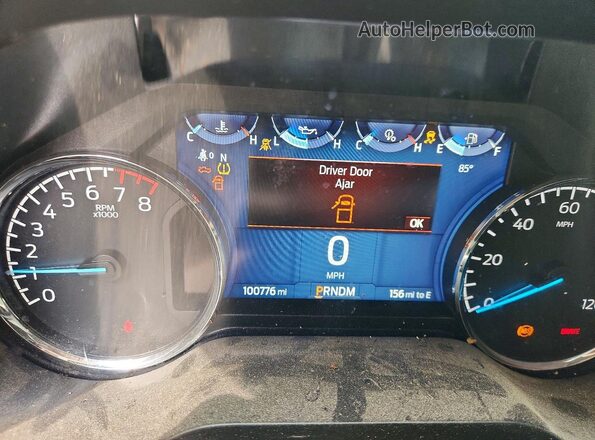1FTFX1E58NFB30029 2022 FORD F150 Gray Вид щитка приладів