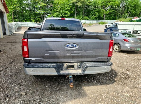 1FTFX1E58NFB30029 2022 FORD F150 Gray Вид ззаду