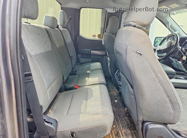 1FTFX1E58NFB30029 2022 FORD F150 Gray Вид задніх сидінь