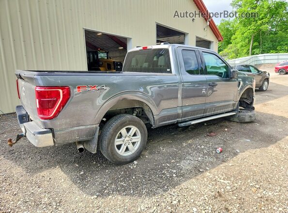 1FTFX1E58NFB30029 2022 FORD F150 Gray Задня права чверть
