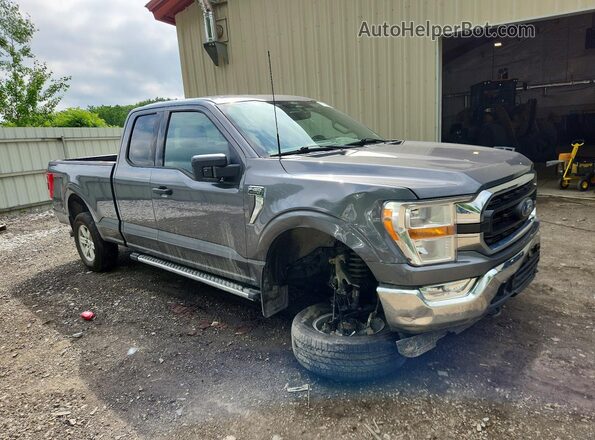 1FTFX1E58NFB30029 2022 FORD F150 Gray Передня права чверть