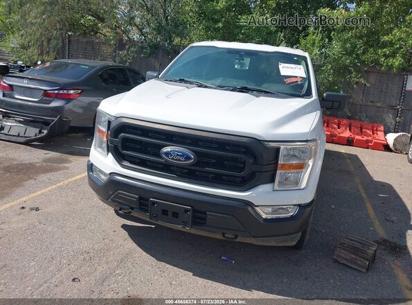 1FTFX1E58NKD11221 2022 FORD F150 White Widok zestawu wskaźników