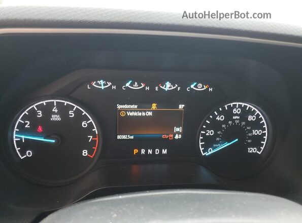 1FTFX1E58PKD06801 2023 FORD F150 White Instrument cluster view