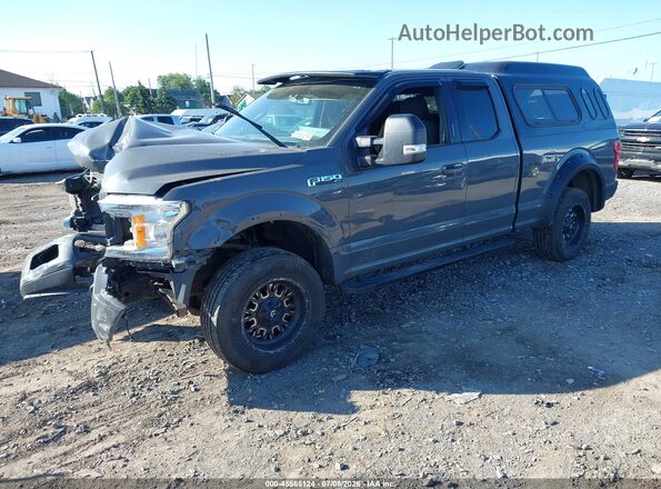 1FTFX1E59JFD32548 2018 FORD F150 Gray Передня ліва чверть