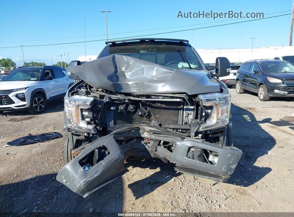 1FTFX1E59JFD32548 2018 FORD F150 Gray Вид задньої частини салону