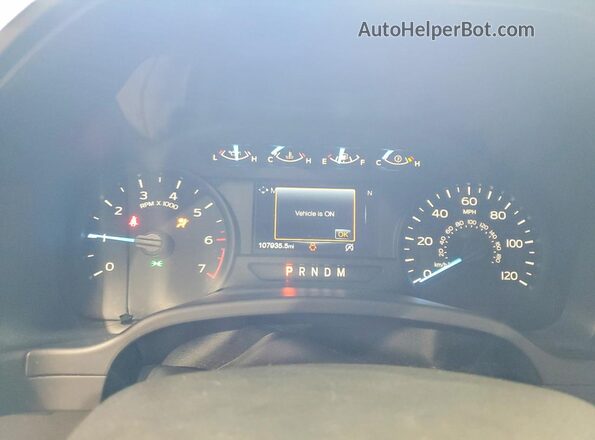 1FTFX1E59JFE33489 2018 FORD F150 Black Սարքավորումների վահանակի տեսք