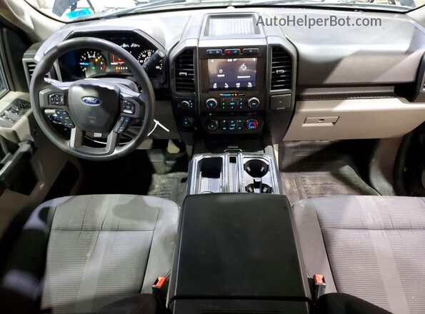 1FTFX1E59JFE33489 2018 FORD F150 Black Առջևի վահանակի տեսք
