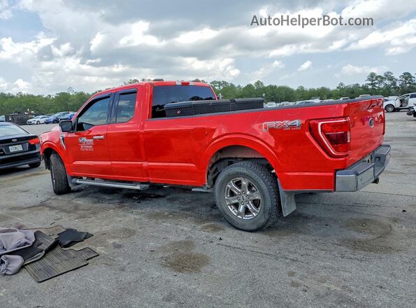 1FTFX1E5XNKE26421 2022 FORD F150 Red Trasero izquierdo