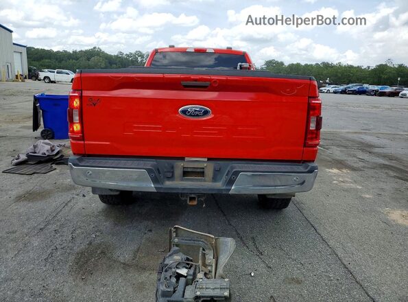 1FTFX1E5XNKE26421 2022 FORD F150 Red Vista trasera