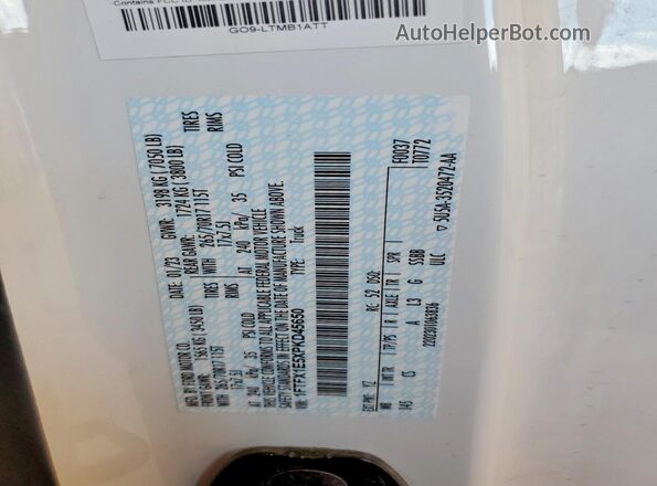 1FTFX1E5XPKD45650 2023 FORD F150 White Вид підкапотного простору
