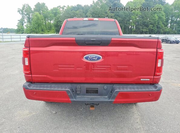 1FTFX1E82NFB12958 2022 FORD F150 Burgundy Rear view