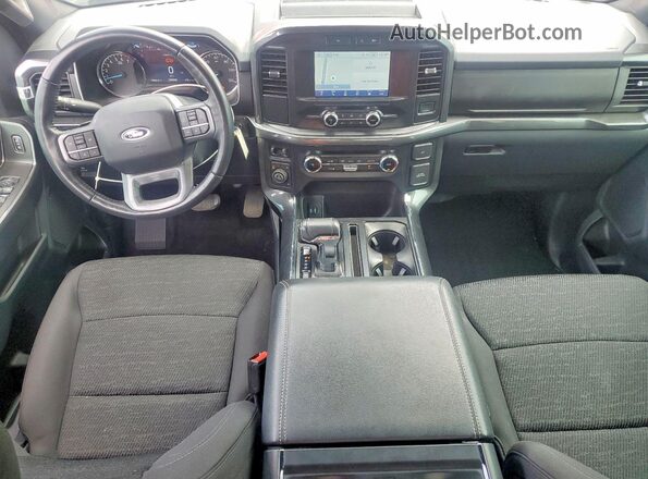 1FTFX1E82NFB12958 2022 FORD F150 Burgundy Dashboard view