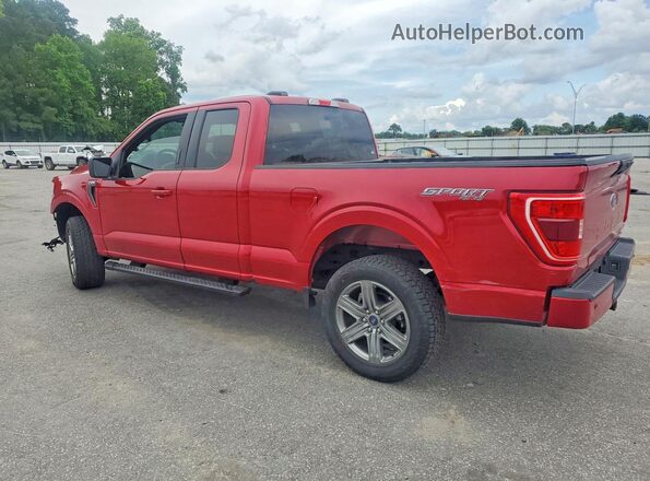 1FTFX1E82NFB12958 2022 FORD F150 Burgundy Rear left